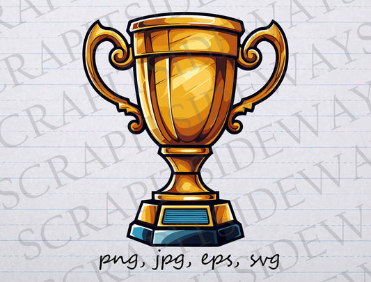 Trophy award clip art clipart vector graphic svg png jpg eps, reward, congratulations, winner, trophy cup