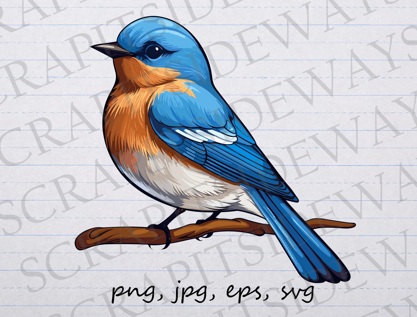 Bluebird clipart vector graphic svg png jpg eps bird, bird lover, bird watcher, cute bird, pretty bird