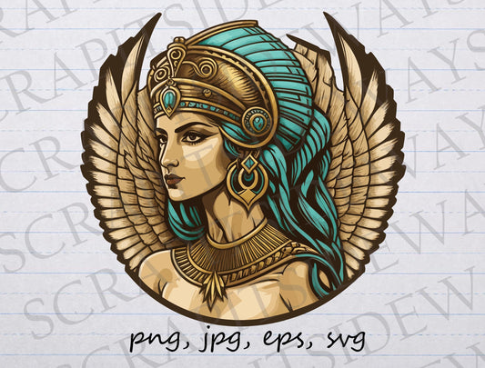 Ancient Egyptian Goddess clipart vector graphic svg png jpg eps Egypt god