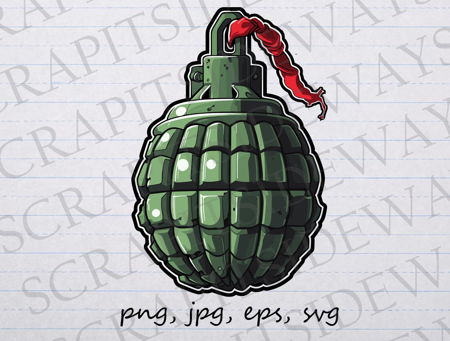 Grenade clipart vector graphic svg png jpg eps bomb explosive explosion cartoon military